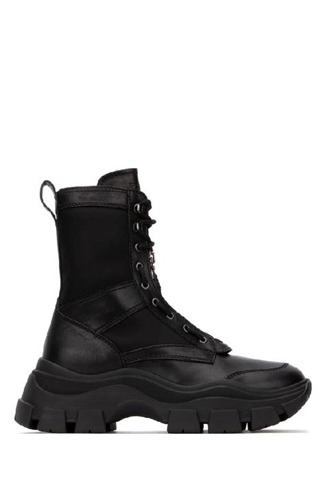 Prada chunky sole combat boots